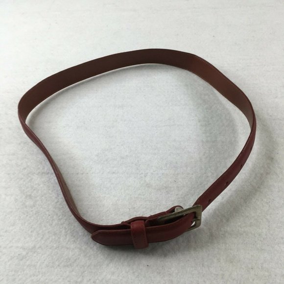 Coach Accessories - Coach Belt Womens Medium Red Leather Silver Buckle Dress Casual 3924